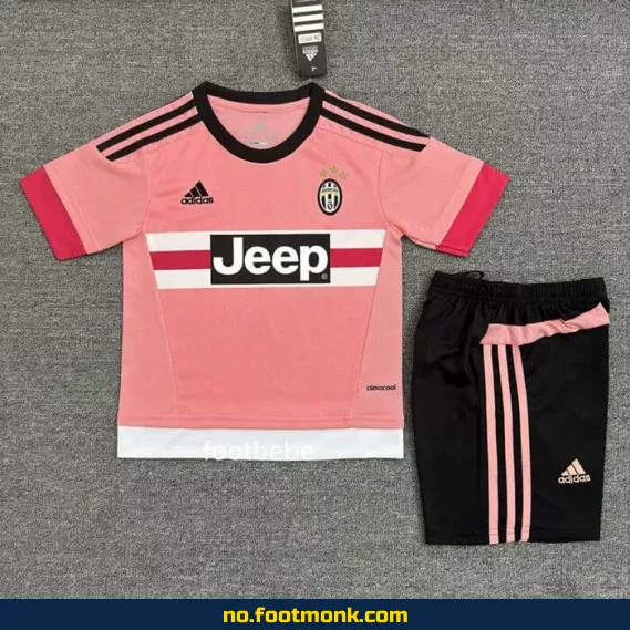 Juventus Fotballdrakt for Barn 2015-2016 Tredje Drakt Rose – Autentisk Fotballtrøye