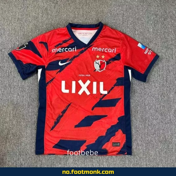 Kashima Antlers hjemmedrakt 2025-2026 rød – Offisiell fotballdrakt for voksne og barn