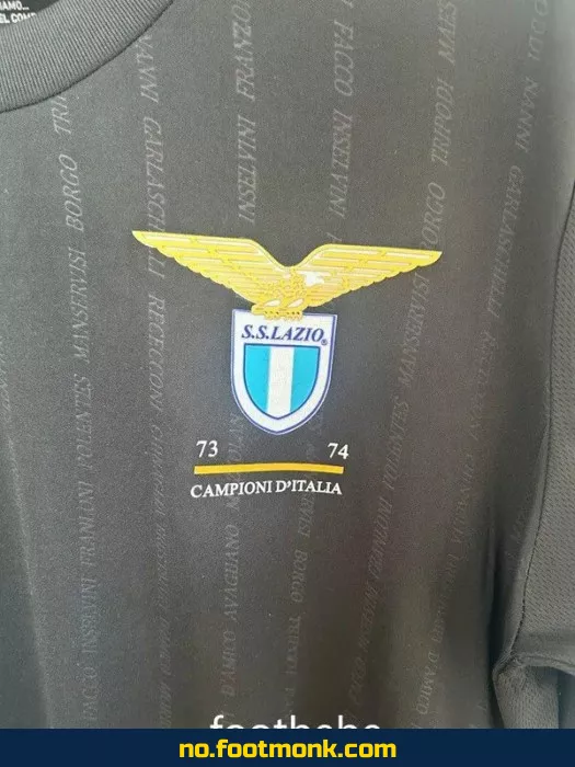 Lazio 2024 Spesialutgave 50-årsjubileumsvariant – Svart Fotballdrakt