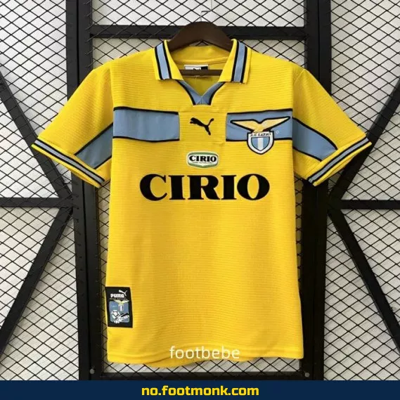Lazio Vintage Fotballdrakt 1998-1999 Borte (Eksteriør) – Autentisk Fotballtrøye for Voksne og Barn