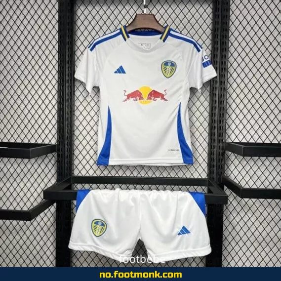 Leeds United Hjemmedrakt 2024/2025 for barn – Hvit – Offisiell fotballdrakt for barn – Kjøp billige fotballdrakter online