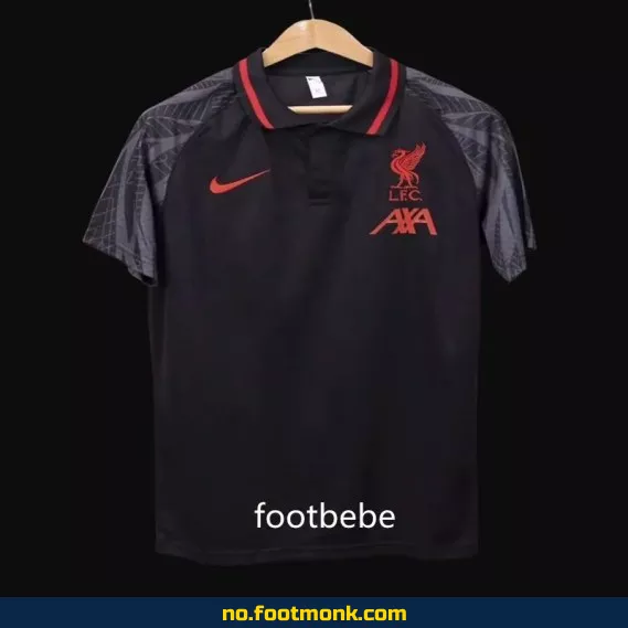 Liverpool FC 2023-2024 Offisiell Polo Fotballdrakt i Svart – Kjøp Nå | Fotballdrakt Nettbutikk
