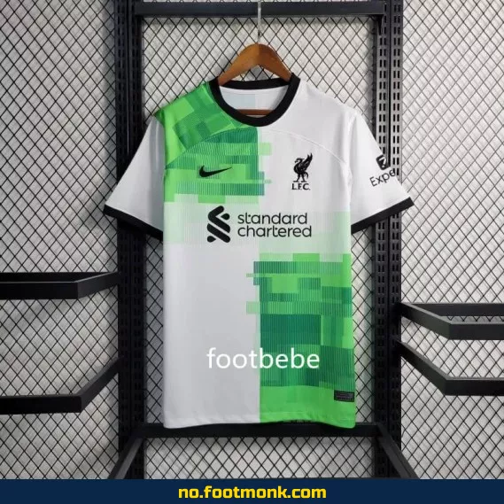 Liverpool FC bortedrakt 2023-2024 grønn – Offisiell fotballdrakt for barn og voksne | Kjøp billige fotballtrøyer på nett