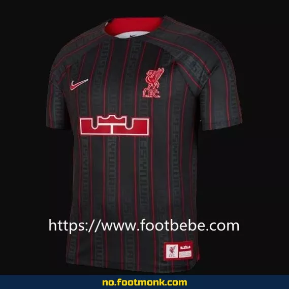 Liverpool FC 2023 Fotballdrakt – LeBron James Edition i Svart | Offisiell Klubbdrakt for Voksne og Barn | Kjøp Nå