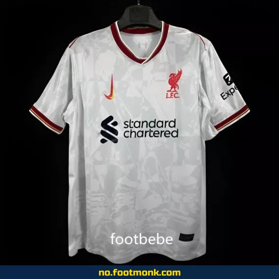 Liverpool FC 2024-2025 Bortetrøye Hvit – Offisiell Fotballdrakt for Voksne og Barn – Kjøp Nå