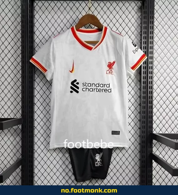 Liverpool FC Fotballdrakt 2024/2025 Barn – Hvit Tredjedrakt – Offisiell Klubbdrakt for Barn – Kjøp Nå