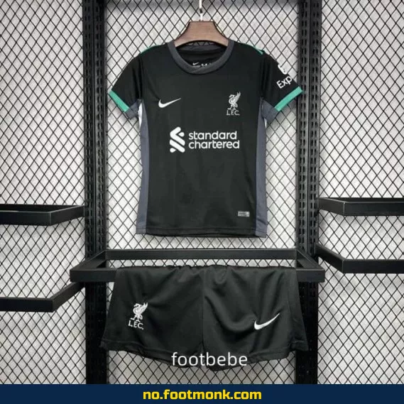 Liverpool FC bortedrakt 2024-2025 borte svart – Offisiell fotballdrakt for barn – Kjøp billige fotballdrakter online
