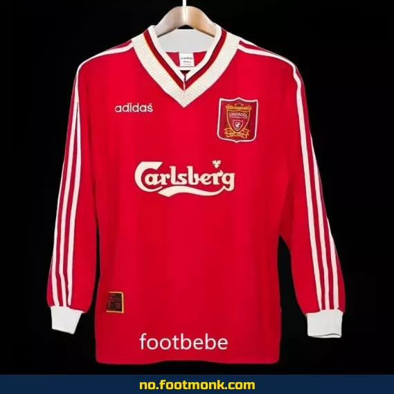Liverpool Vintage Fotballdrakt 1995-1996 Hjemme – Langermet Fotballtrøye for Voksne og Barn – Autentisk Replica