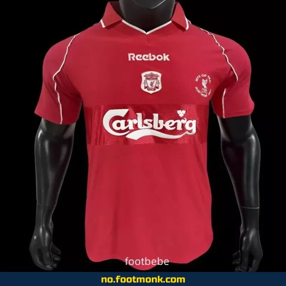 Liverpool Vintage Fotballdrakt 2000-2001 Hjemme – Autentisk Fotballtrøye