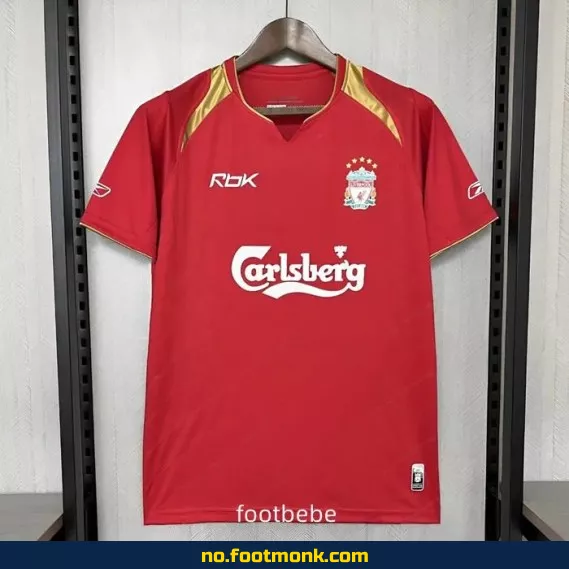 Liverpool Vintage Hjemmedrakt 2005-2006 – Autentisk fotballdrakt for voksne og barn – Offisiell fotballdrakt med navn – Kjøp billige fotballdrakter online