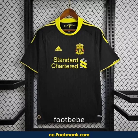 Liverpool Vintage Fotballdrakt 2010-2011 Tredje Drakt Svart – Autentisk Fotballtrøye for Voksne og Barn
