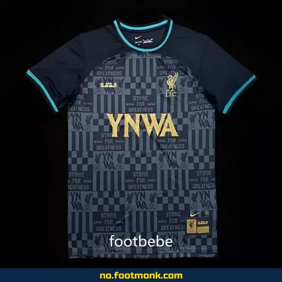 Liverpool x LeBron YNWA 2023-2024 fotballdrakt i svart – offisiell drakt for voksne og barn – kjøp nå