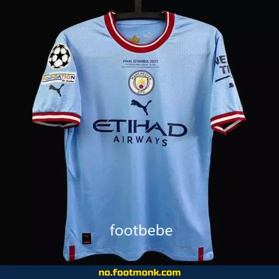 Manchester City 2022/2023 Champions League-finale fotballdrakt – Offisiell drakt for voksne og barn | Kjøp nå