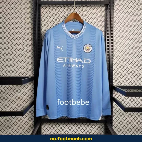 Manchester City 2023/2024 Hjemmedrakt Langermet – Offisiell Fotballdrakt