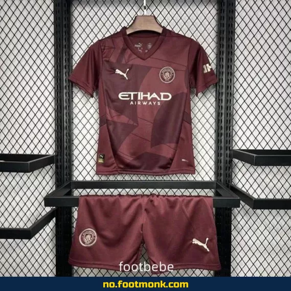 Manchester City Fotballdrakt for Barn 2024-2025 Tredje Drakt – Offisiell Klubbdrakt med Trykk – Kjøp Billige Fotballtrøyer Online