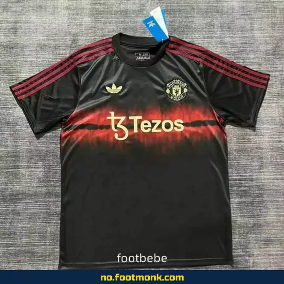 Manchester United fotballdrakt 2025-2026 svart – Offisiell drakt for barn og voksne | Kjøp billige fotballtrøyer online