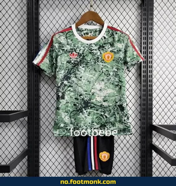 Manchester United Fotballdrakt for Barn 2024-2025 – Stone Roses Design – Offisiell Klubbdrakt