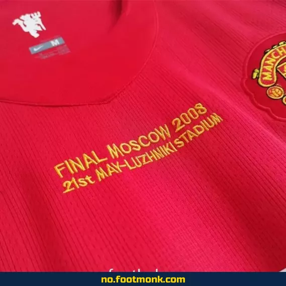 Manchester United Vintage Fotballdrakt 2007-2008 Hjemme – Barn