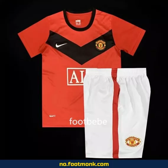 Manchester United Vintage Hjemmedrakt 2009-2010 for Barn – Fotballdrakt for Barn, Autentisk Fotballtrøye, Billige Fotballdrakter