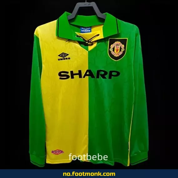 Manchester United Vintage Fotballdrakt 1992-1994 (Tredjedrakt) – Autentisk Retro Trøye for Voksne og Barn – Offisiell Fotballtrøye med Trykk – Kjøp Nå i Nettbutikken
