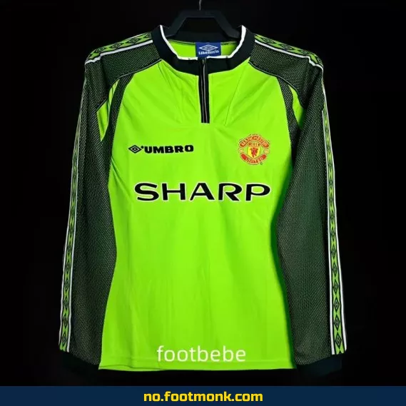 Manchester United Vintage 1998-1999 Keeperdrakt med lange ermer – Autentisk fotballdrakt for voksne og barn
