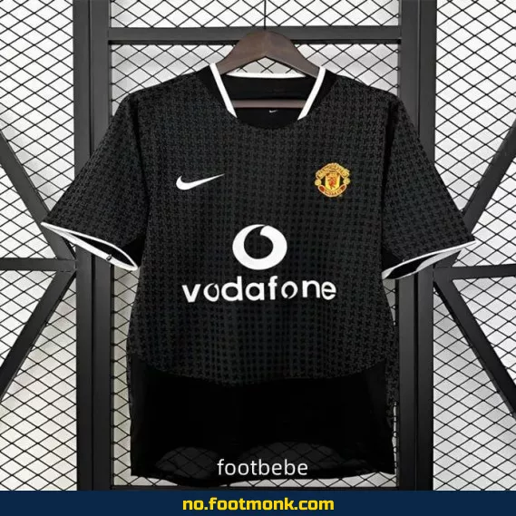 Manchester United Vintage Fotballdrakt 2003-2005 (Bortedrakt) – Autentisk Fotballtrøye for Voksne/Barn – Offisiell Klubbdrakt
