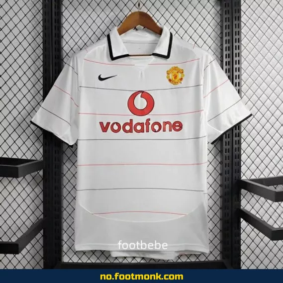 Manchester United Vintage Fotballdrakt 2004-2006 (Bortedrakt) – Autentisk Fotballtrøye for Voksne/Barn – Offisiell Klubbdrakt