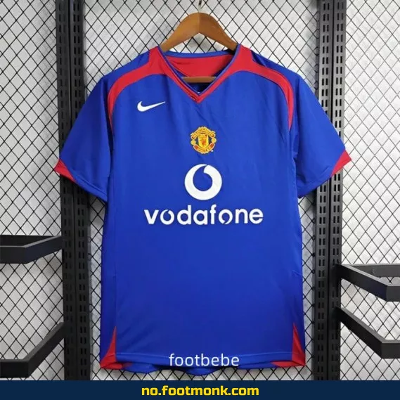 Manchester United Vintage Fotballdrakt 2005-2006 (Bortedrakt) – Autentisk Fotballtrøye for Voksne og Barn – Offisiell Klubbdrakt