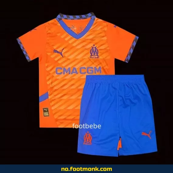Orange Marseille Fotballdrakt for Barn 2024-2025 – Offisiell Klubbdrakt, Fotballtrøye med Navn, Autentisk Replica – Kjøp Nå i Nettbutikken