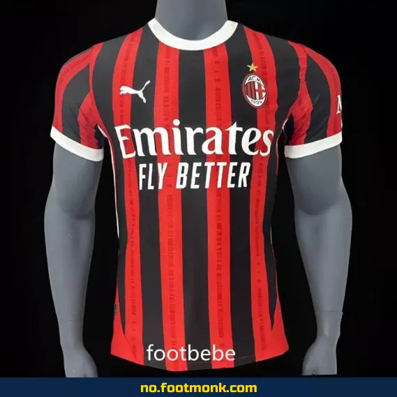 AC Milan Hjemmedrakt 2024/2025 – Offisiell Fotballdrakt for Voksne og Barn – Kjøp Nå