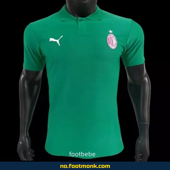 AC Milan 2025 Hjemmedrakt Polo Grønn – Fotballdrakt for Voksne/Barn – Offisiell Klubbtrøye med Trykk – Kjøp Nå