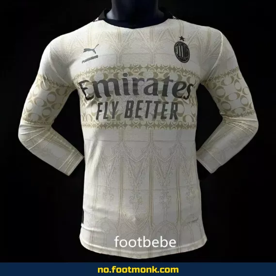 AC Milan x PLEASURES 2023/2024 Langermet Fotballdrakt – Offisiell Fotballtrøye med Spesialdesign – Kjøp Autentisk Fotballdrakt for Voksne og Barn på Nett
