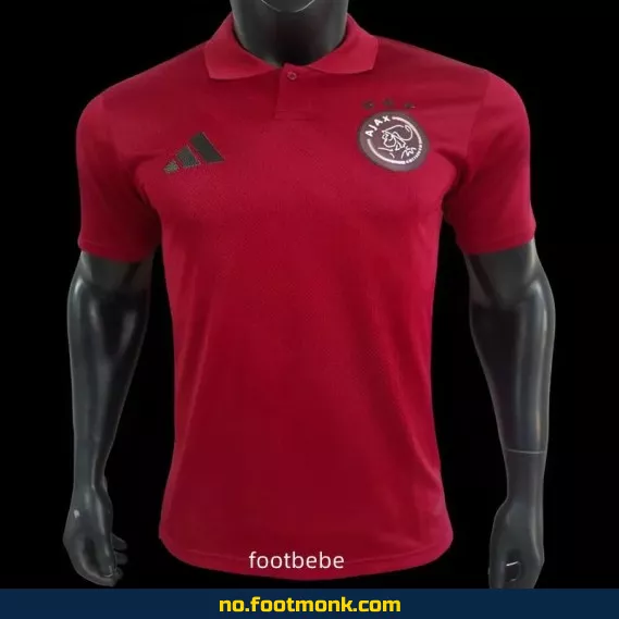 Ajax 2025 Hjemmebane Fotballdrakt Polo Rød – Offisiell Klubbdrakt for Voksne og Barn