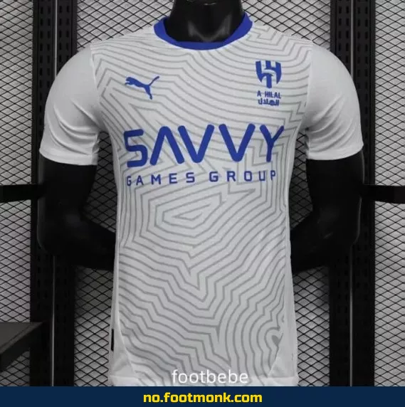 Al-Hilal Saudi 2024-2025 Bortefotballdrakt Hvit – Offisiell Fotballdrakt for Voksne og Barn – Kjøp Nå