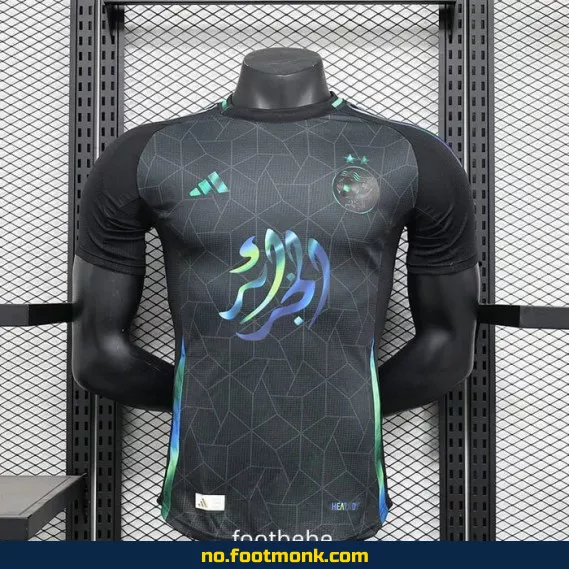 Algerie 2024-2025 Offisiell Fotballdrakt – Spesialutgave Svart | Fotballtrøye for Voksne/Barn | Kjøp Autentisk Fotballdrakt Online
