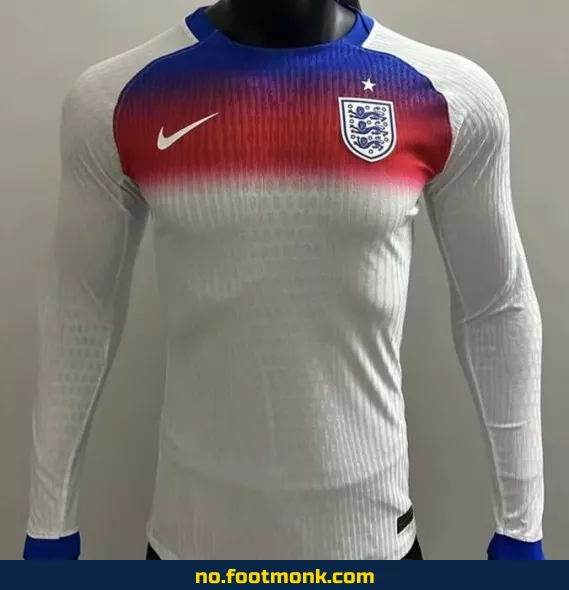 Englands offisielle hjemmedrakt 2025 – Hvit langermet fotballdrakt (authentisk)