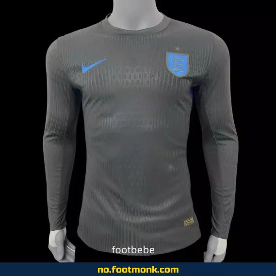 Englands offisielle fotballdrakt 2025 – Svart langermet fotballtrøye