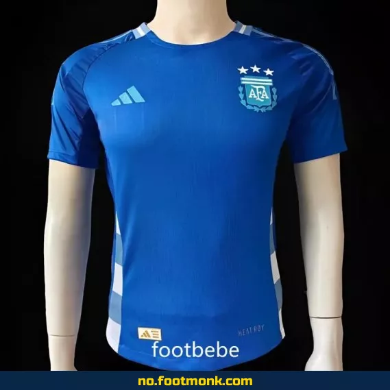Argentinas offisielle bortefotballdrakt 2024 – Blå fotballtrøye for voksne og barn