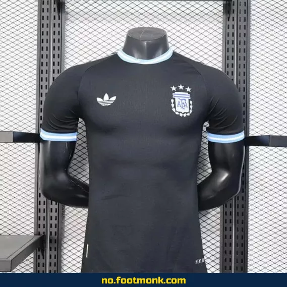 Argentinas offisielle hjemmedrakt 2025-2026 – Svart fotballdrakt for voksne og barn