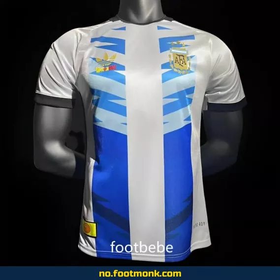 Argentina 3-stjerners fotballdrakt 2024 Dragon Ball Hvit – Offisiell drakt, barn/voksen
