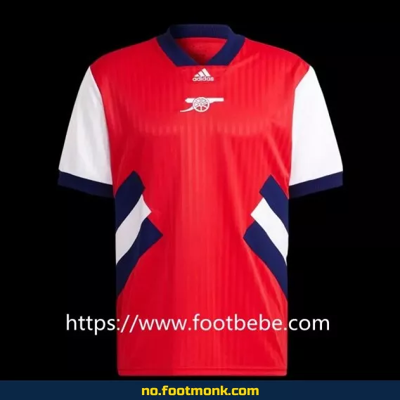 Arsenal 2023 Icons Remake Fotballdrakt – Offisiell Fotballtrøye for Voksne og Barn, Authentisk Replica med Navn/Trykk, Rød