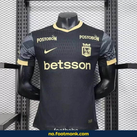 *"Atlético Nacional bortedrakt 2025-2026 – Svart fotballdrakt for voksne/barn – Offisiell klubbdrakt med navn/trykk – Kjøp nå!"*
