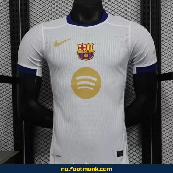 FC Barcelona 2024 Hjemmedrakt 125-årsjubileum Hvit – Offisiell Fotballdrakt for Voksne og Barn
