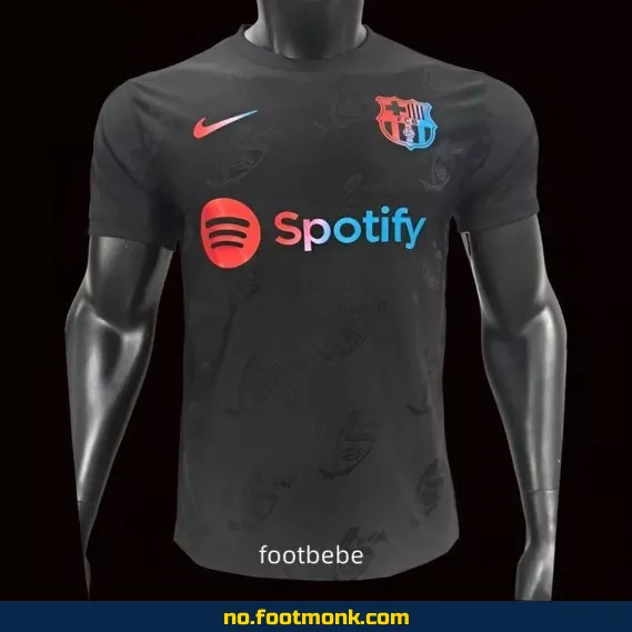 FC Barcelona 2024/2025 Spesialutgave Svart Fotballdrakt – Offisiell Drakt med Trykk | Fotballdrakter for Voksne og Barn