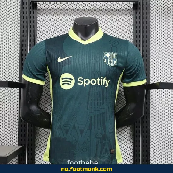 FC Barcelona Hjemmedrakt 2025/2026 – Mørkegrønn | Offisiell Fotballdrakt | Fotballtrøye med Navn | Barn og Voksen