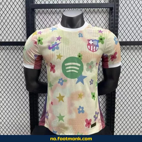 FC Barcelona Matchtrøye 2025/2026 – Floralkonsept – Fotballdrakt for Voksne/Barn – Offisiell Replica – Kjøp Nå