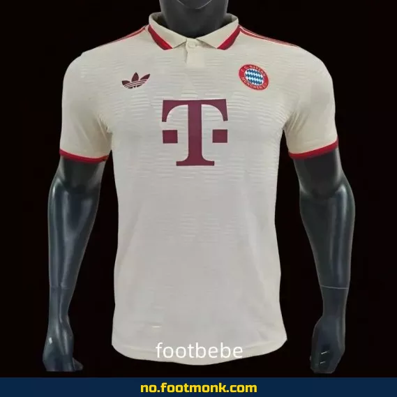 Bayern Munich 2024/2025 Tredjedrakt Hvit – Fotballdrakt for Voksne og Barn – Offisiell Replica – Kjøp Nå