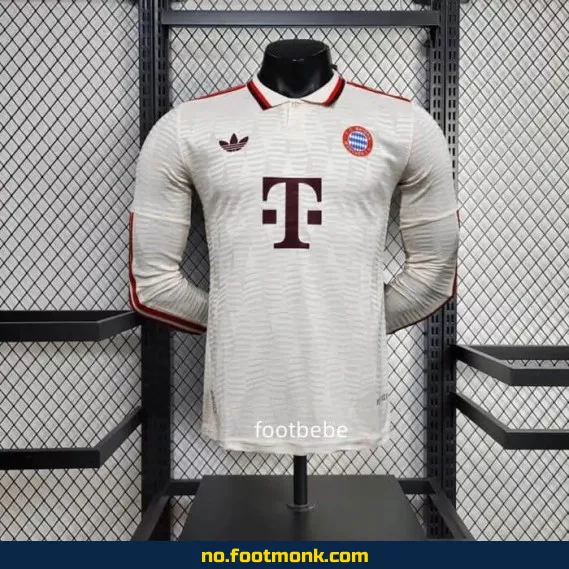 Bayern Munich 2024/2025 Bortedrakt Tredje Design Langermet Fotballtrøye – Offisiell Klubbdrakt for Voksne og Barn
