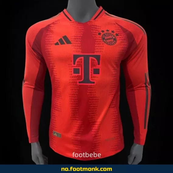 Bayern Munich 2024/2025 Hjemmedrakt Langermet Fotballdrakt – Offisiell Klubbdrakt for Voksne og Barn