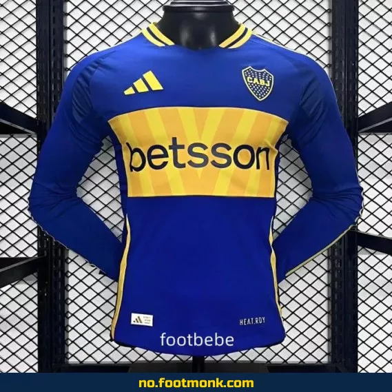 Boca Juniors Hjemmedrakt 2024-2025 Langermet Fotballdrakt – Offisiell Klubbdrakt for Voksne og Barn